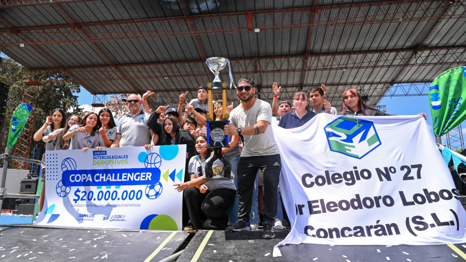 70 mil estudiantes jugaron los Intercolegiales 2026 y Poggi cerró la fiesta en Juana Koslay